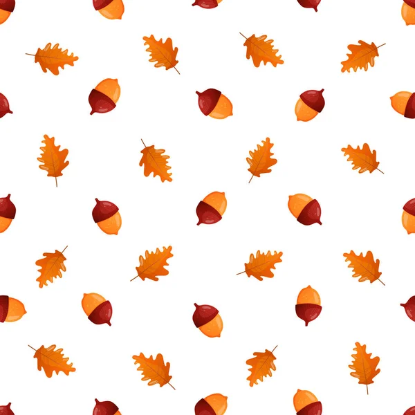 Autumn season seamless pattern. — Stock Vector