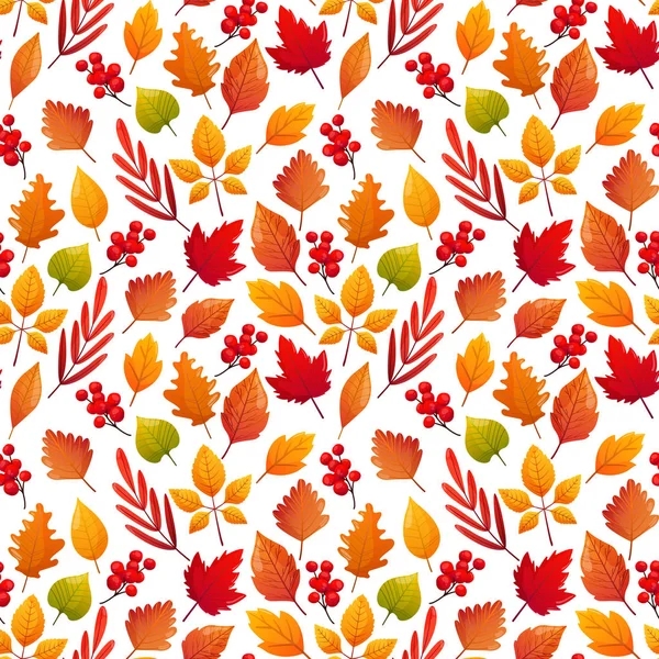 Autumn season seamless pattern. — Stock Vector