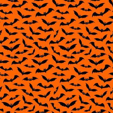 Cadılar Bayramı dekoratif dikişsiz desen.