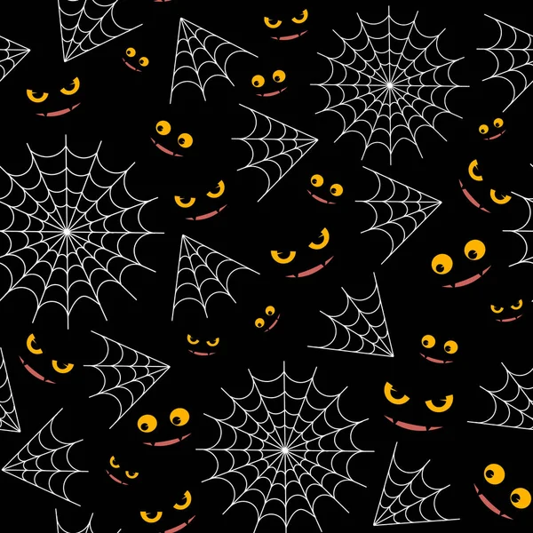 Halloween decorativo sem costura padrão . — Vetor de Stock