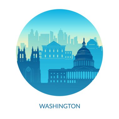 Washington 'un ünlü şehir manzarası.