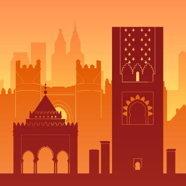 Rabat, Fas 'ın ünlü şehir manzarası.