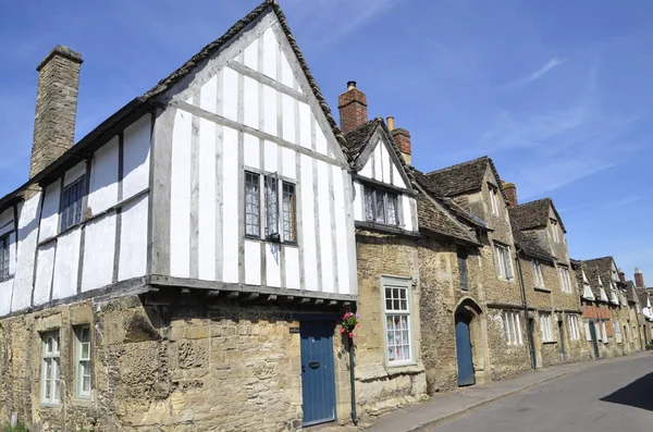 Street View Lacock Village Wiltshire England Pueblo Histórico Que Propiedad — Foto de Stock