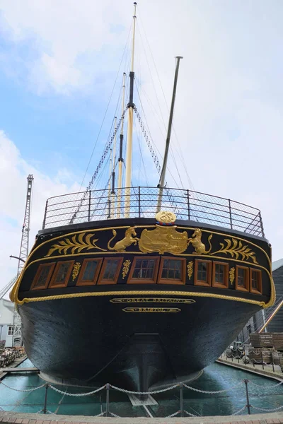 歴史的な蒸気船SSグレートブリテンの船尾 — ストック写真