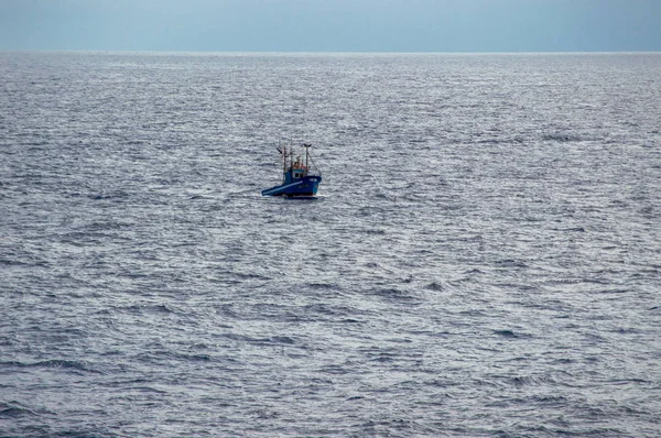 Fischerboot Der Nähe Von Fuerteventura Kanarische Inseln — Stockfoto
