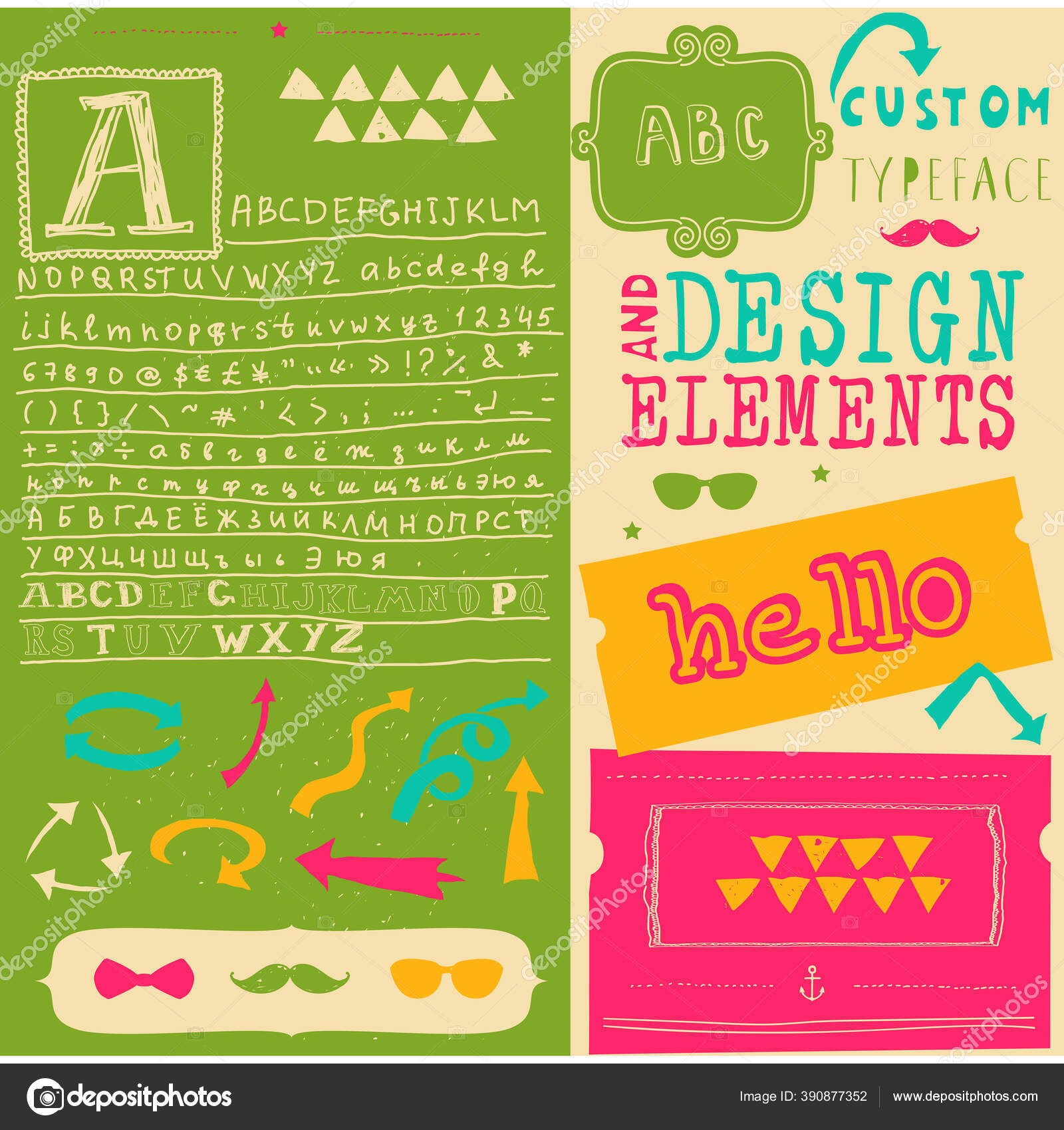 Vector Illustration Colorful Alphabet Letters Stock Vector Image by ...