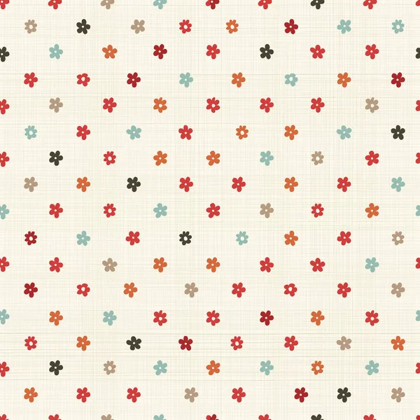 Textura Vectorial Sin Costuras Patrón Floral — Archivo Imágenes Vectoriales