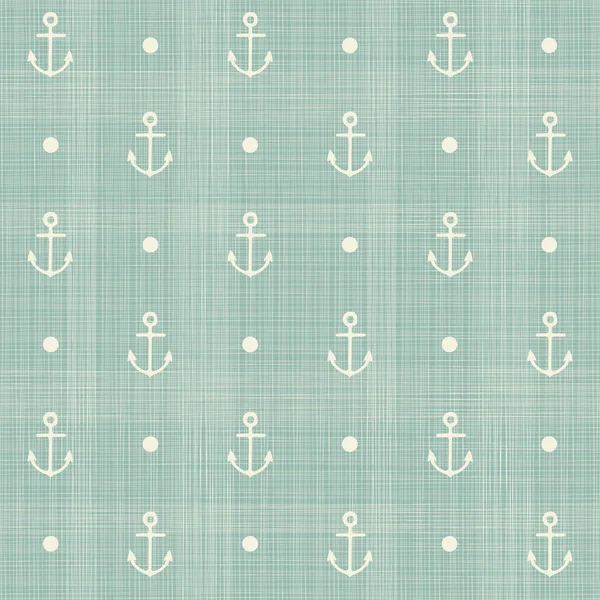 Vector Seamless Pattern Anchors Summer Print Fabric Wallpapers Scrapbooking — Stock Vector