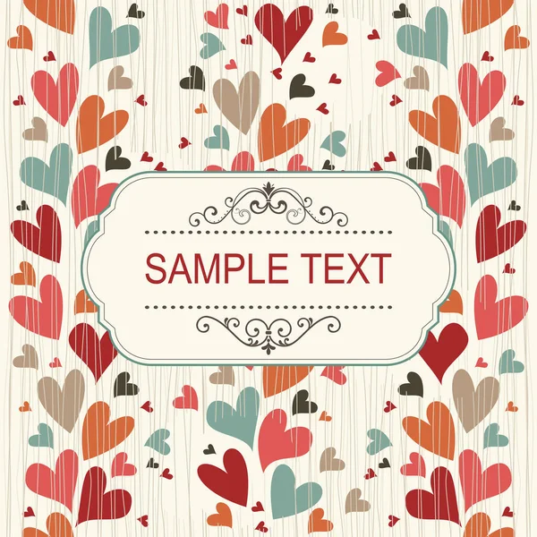 Vintage Invitation Space Your Text Vector Illustration — Stock Vector