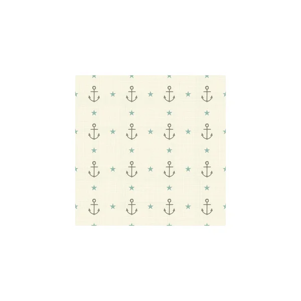 Vector Seamless Pattern Anchors Summer Print Fabric Wallpapers Scrapbooking — Stock Vector