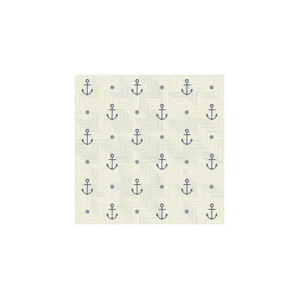 Vector Seamless Pattern Anchors Summer Print Fabric Wallpapers Scrapbooking — Stock Vector