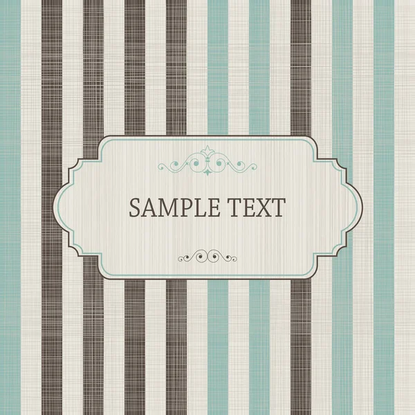 Vintage Invitation Space Your Text Vector Illustration — Stock Vector