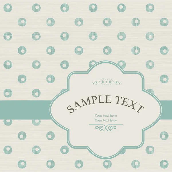 Vintage Invitation Space Your Text Vector Illustration — Stock Vector