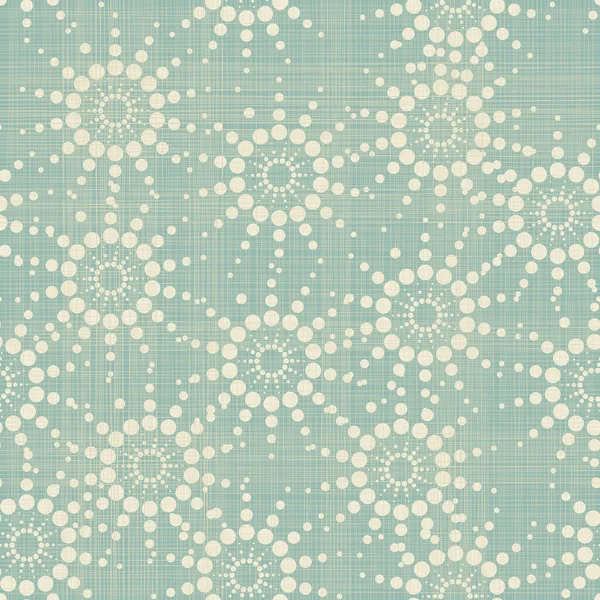 Motif Floral Sans Couture Avec Des Fleurs Pointillées Abstraites — Image vectorielle