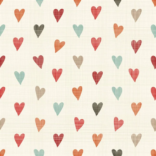 Vector Seamless Pattern Hearts Place Text — Stock Vector