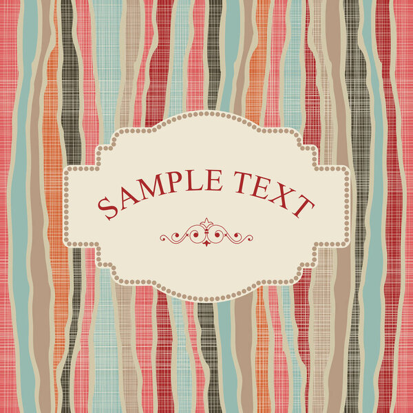 vintage invitation with space for your text, vector illustration