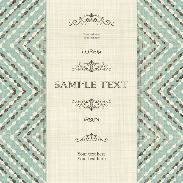 Vintage Invitation Space Your Text Vector Illustration — Stock Vector