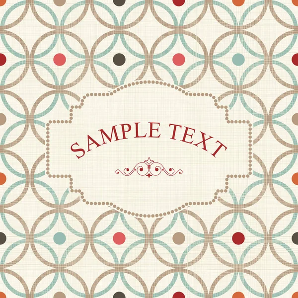 Set Elegant Vintage Greeting Card Vector Background — Stock Vector