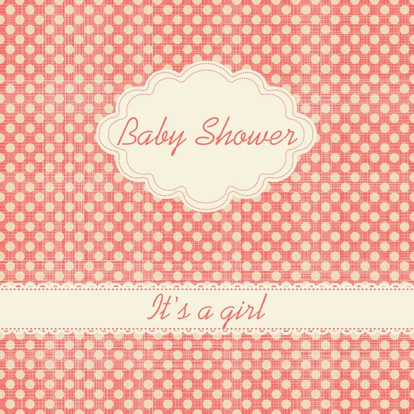 Wenskaarten Met Plaats Voor Tekst Baby Douche Concept — Stockvector