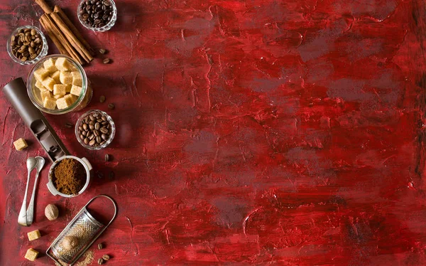 Винтажный кофейный баннер — стоковое фото