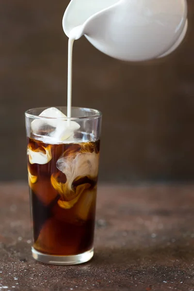 Eiskalter Brühkaffee — Stockfoto