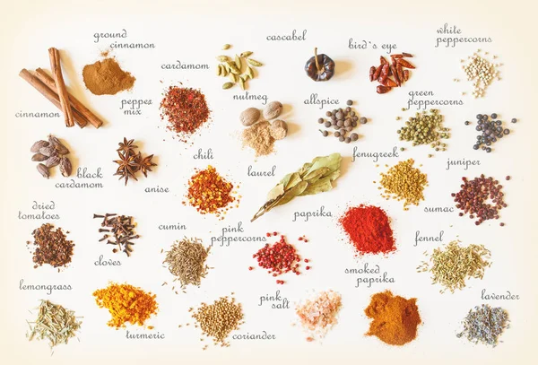 Colorful spice background — Stock Photo, Image