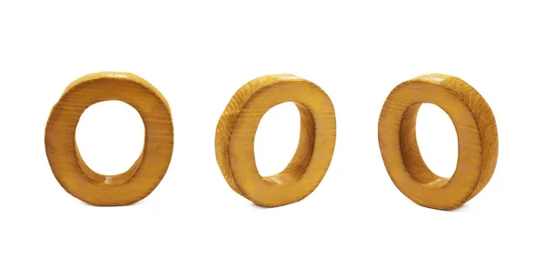 Изолированная деревянная буква — стоковое фото