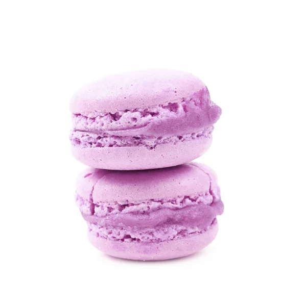 Dos galletas macaron aisladas — Foto de Stock