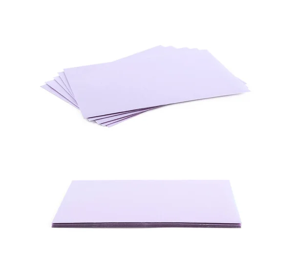 Montón de sobres de papel aislados — Foto de Stock