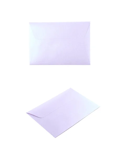 Geschlossener Papierumschlag isoliert — Stockfoto