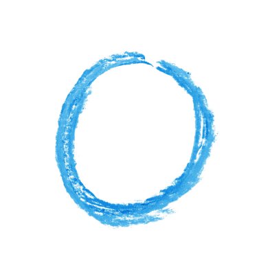 Tek elle çizilmiş mektup izole