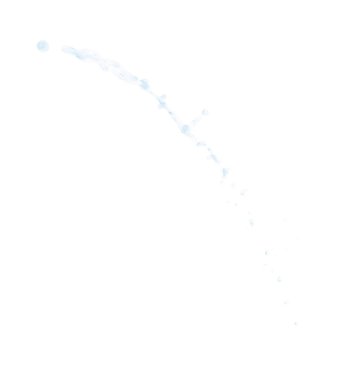 Hareket sıvı sıçrama izole