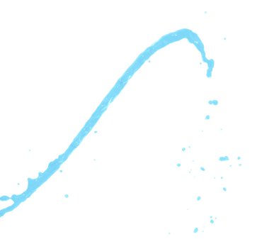 Hareket sıvı sıçrama izole