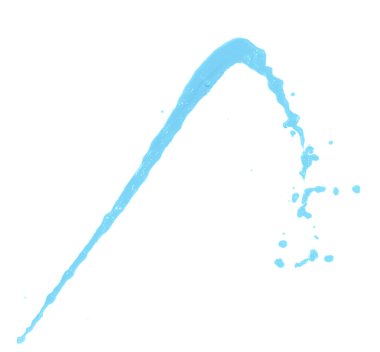 Hareket sıvı sıçrama izole