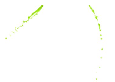 Hareket sıvı sıçrama izole