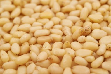 Çam fıstığı ile kaplı yüzey