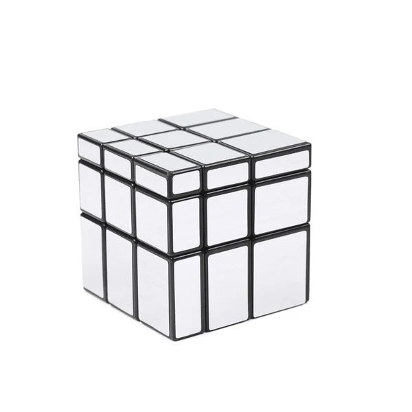 Variação de um cubo de quebra-cabeça isolado — Fotografia de Stock
