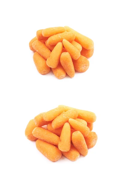 Baby wortelen geïsoleerd — Stockfoto