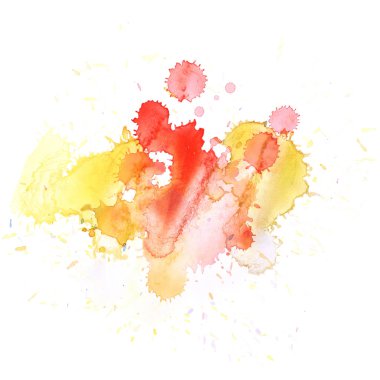 Sulu boya damla leke izole