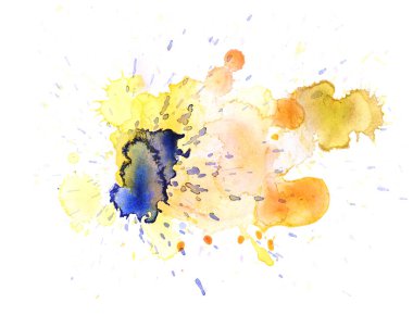 Sulu boya damla leke izole