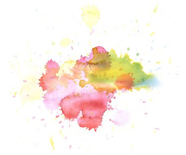 Sulu boya damla leke izole