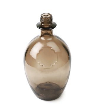 İzole renkli cam şişe