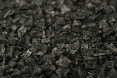 Siyah tuz ile kaplı yüzey