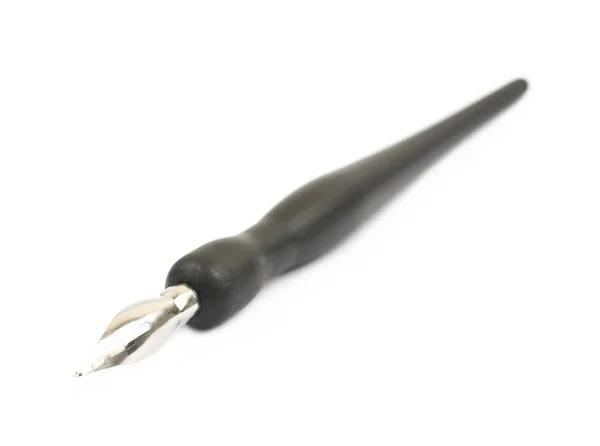 Tinte Pen Metallfeder isoliert — Stockfoto