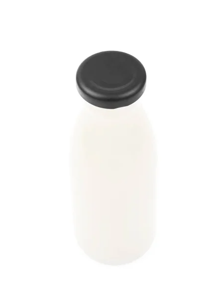 Fles melk geïsoleerd — Stockfoto