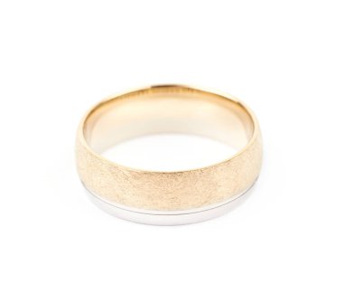 Altın Alyans Yüzük izole
