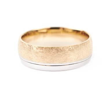 Altın Alyans Yüzük izole