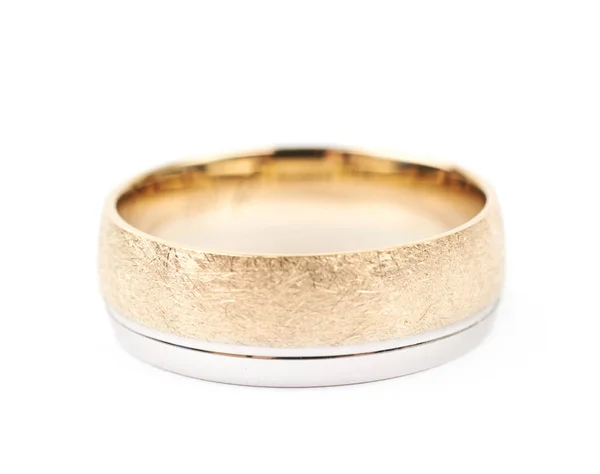 Gouden trouwring ring geïsoleerd — Stockfoto