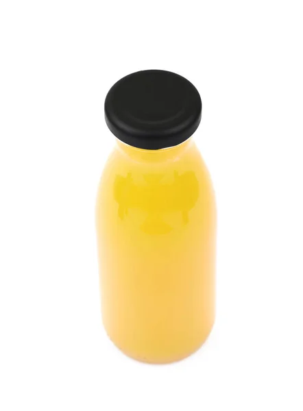 Portakal suyu izole şişe — Stok fotoğraf