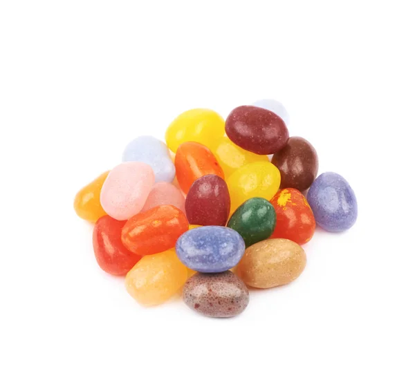Stapel van jelly beans geïsoleerd — Stockfoto